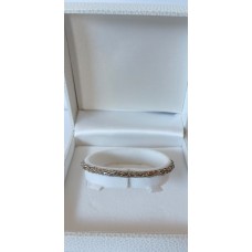 Ασημένιο βραχιόλι αλυσιδωτό χωρίς πέτρες (SB21)